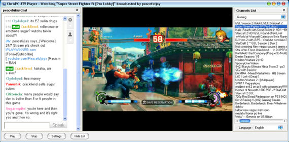 Street Fighter Game - ChrisPC JTV Player
