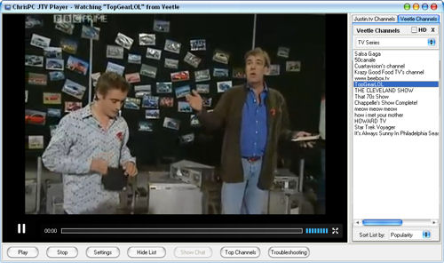 Top Gear in HD from Veetle - ChrisPC JTV Player