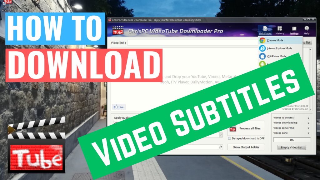 How to Download Subtitles in German from TVNow with ChrisPC VideoTube Downloader Pro - Did you know about this ?